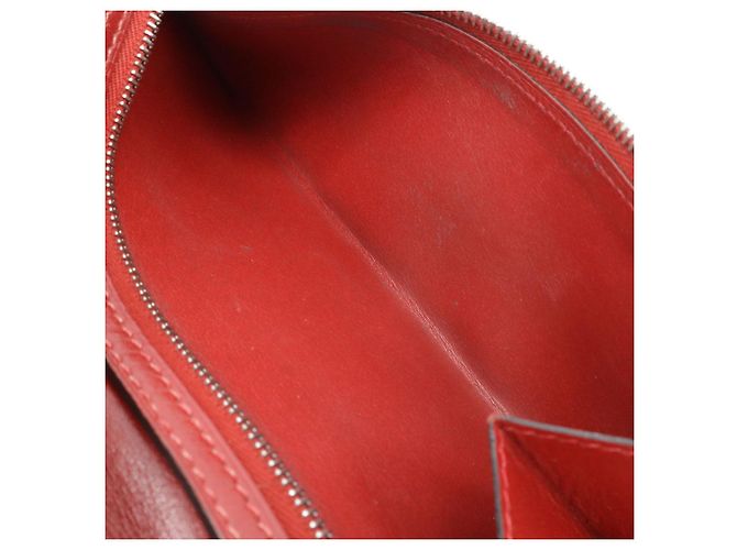 Cartera larga de cuero Béarn de Hermès Castaño Burdeos - vista 9