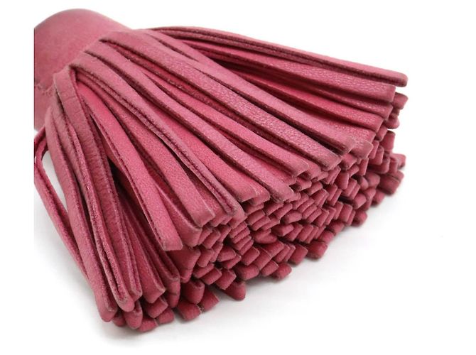 Hermès Leder-Schlüsselanhänger Hermes Carmen Pink - Ansicht 4