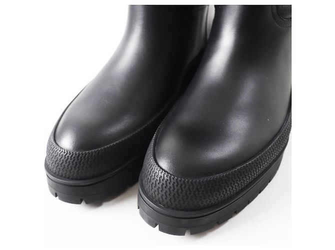Hermès Hermes Fuji Ex Libris Lederstiefel schwarz 36.5 - Ansicht 6