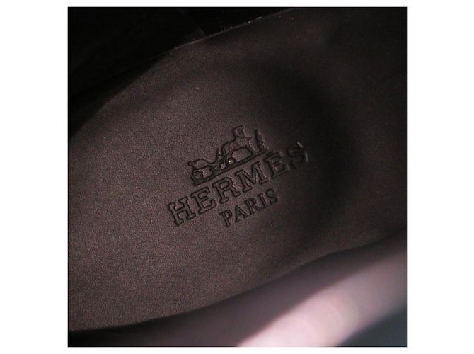 Hermès Hermes Fuji Ex Libris Lederstiefel schwarz 36.5 - Ansicht 9