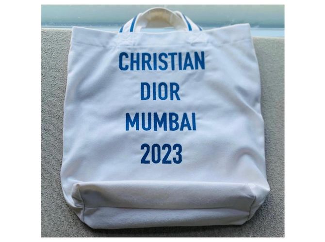 Christian Dior Tote bag Dior Mumbai 2023 Bianco - vista 10