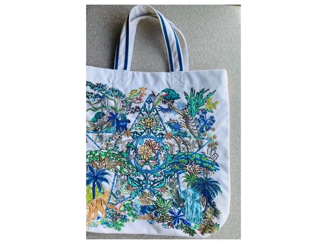 Christian Dior Tote bag Dior Mumbai 2023 Bianco - vista 4