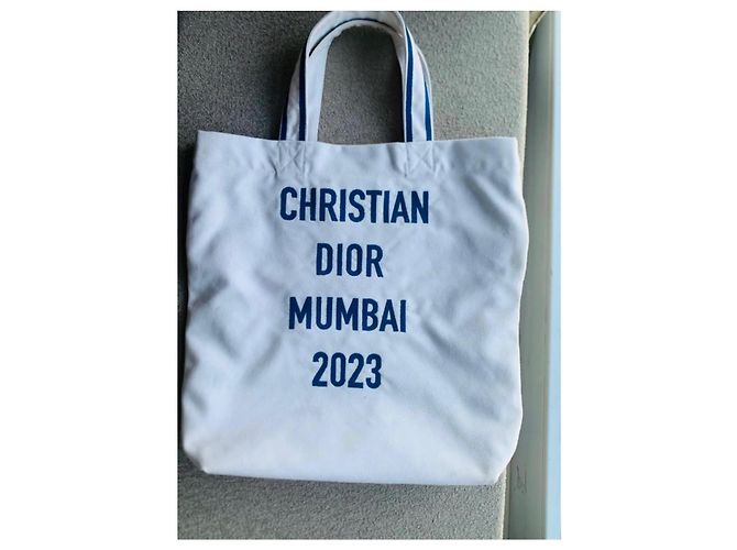 Christian Dior Tote bag Dior Mumbai 2023 Bianco - vista 5