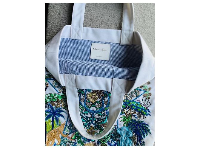 Christian Dior Tote bag Dior Mumbai 2023 Bianco - vista 7
