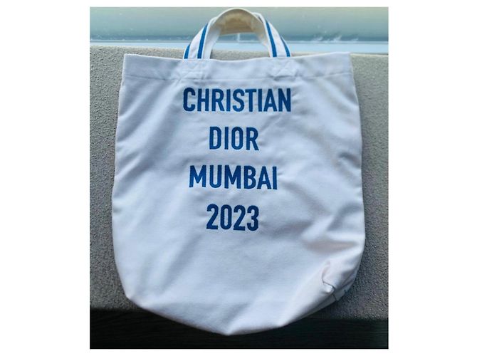 Christian Dior Tote bag Dior Mumbai 2023 Bianco - vista 9