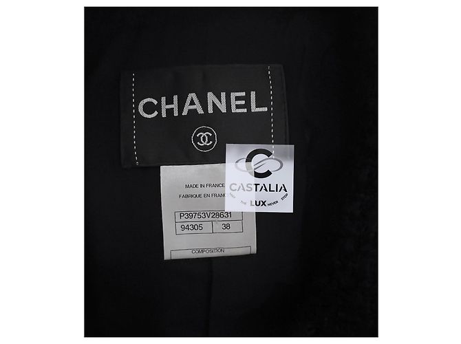 Chanel Neue Schwarze Tweed Arctic Reverie Jacke 38 FR - Ansicht 15