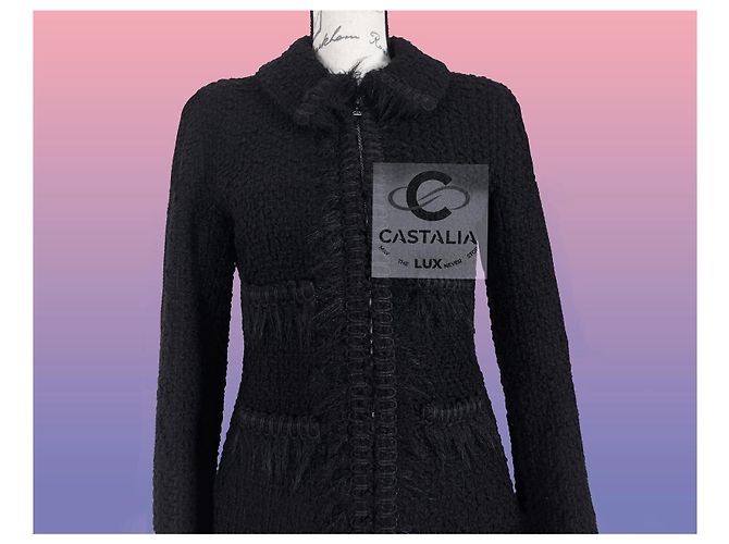 Chanel Neue Schwarze Tweed Arctic Reverie Jacke 38 FR - Ansicht 5