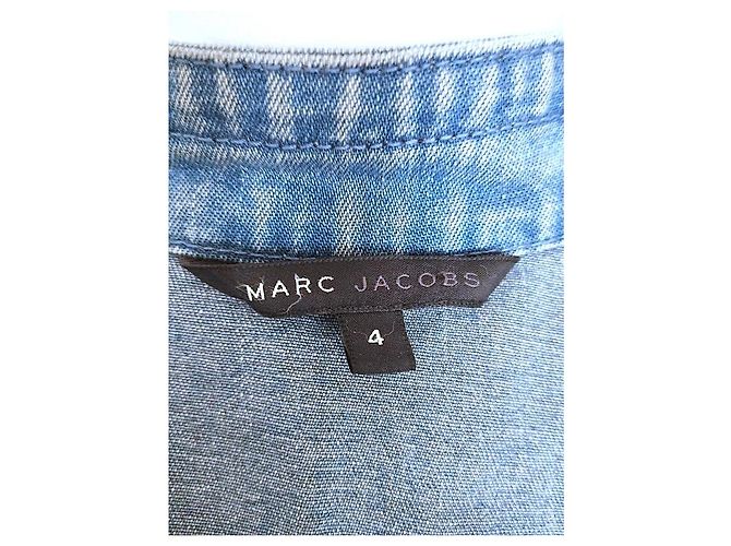 Marc Jacobs Trendy Folk Denim Jacke mit Samtdetails Blau - Ansicht 14