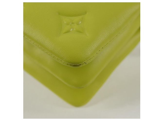 LOUIS VUITTON Monogram Emboss Coussin Borsa Cintura Borsa in Pelle 2way LV Auth 121504SM Giallo - vista 10