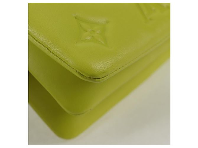 LOUIS VUITTON Monogram Emboss Coussin Borsa Cintura Borsa in Pelle 2way LV Auth 121504SM Giallo - vista 18