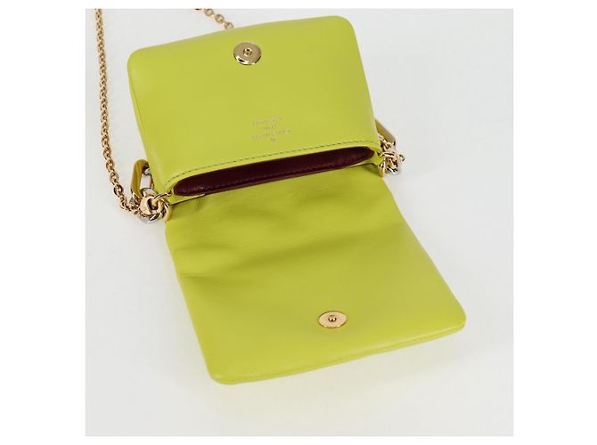 LOUIS VUITTON Monogram Emboss Coussin Borsa Cintura Borsa in Pelle 2way LV Auth 121504SM Giallo - vista 20