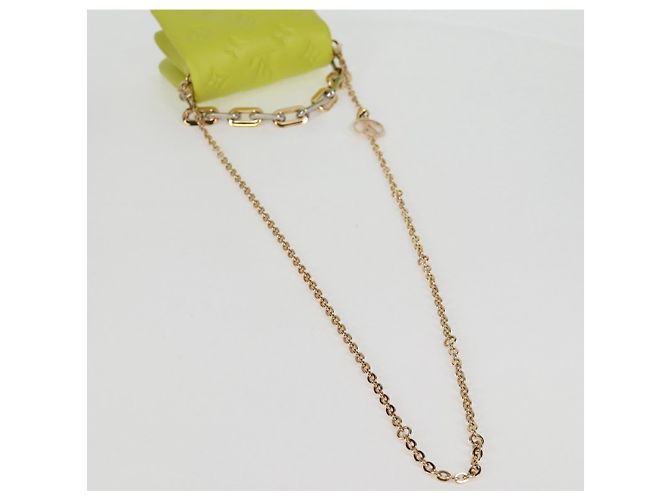 LOUIS VUITTON Monogram Emboss Coussin Borsa Cintura Borsa in Pelle 2way LV Auth 121504SM Giallo - vista 7