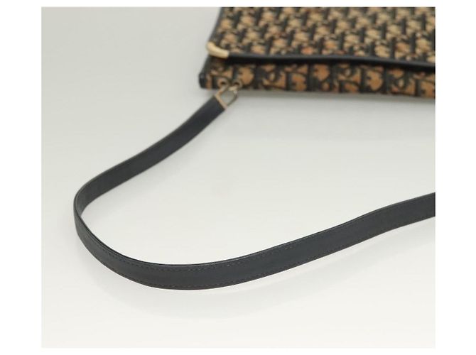 Borsa a spalla in tela Trotter Christian Dior blu navy oro Auth BA2763 D'oro - vista 7