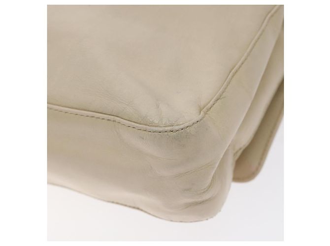 Prada Borsa a spalla in pelle beige Auth kk506 - vista 15