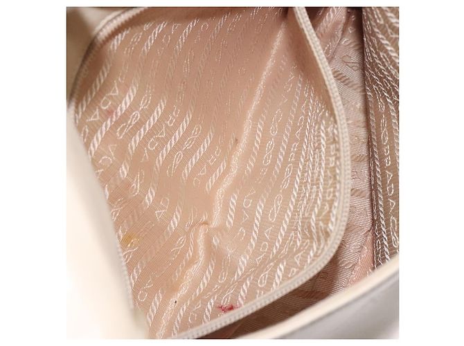 Prada Borsa a spalla in pelle beige Auth kk506 - vista 20