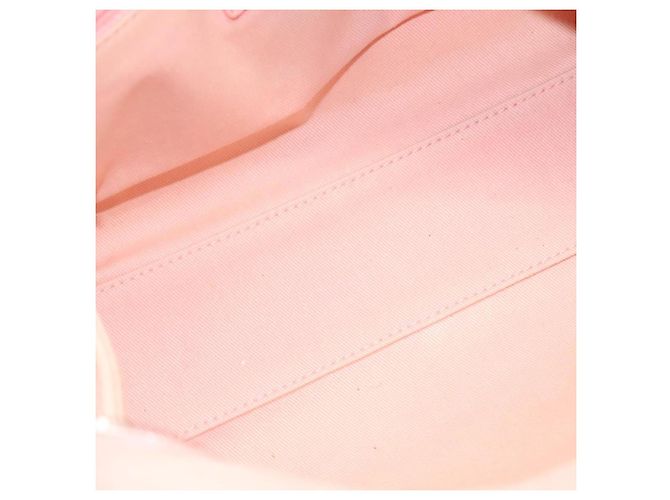 CHANEL Borsa a Mano in Tela e Pelle 2 in 1 Rosa Argento CC Auth BA2930 - vista 12