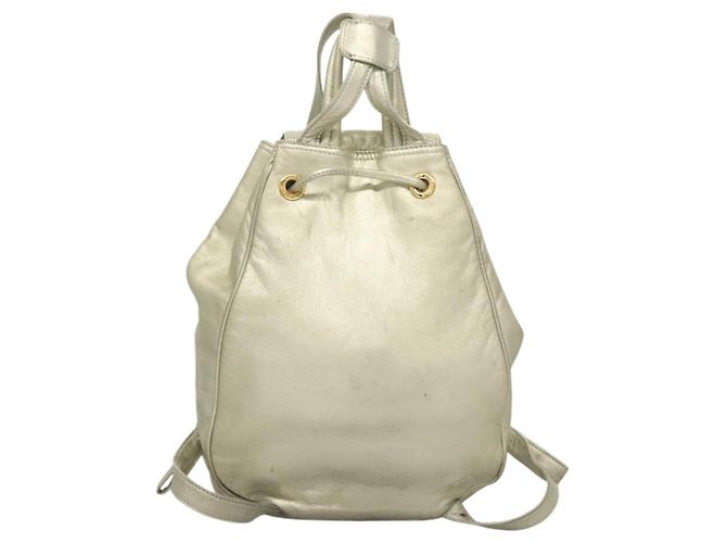 LOEWE Rucksack Leder Gold Auth mr1333 Golden - Ansicht 2