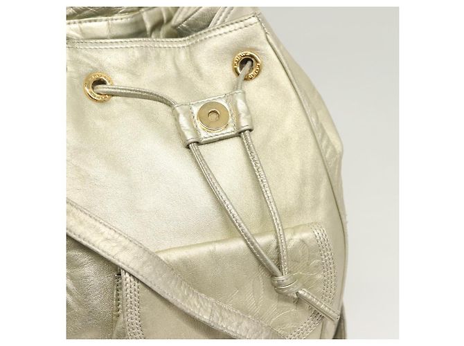 LOEWE Rucksack Leder Gold Auth mr1333 Golden - Ansicht 20