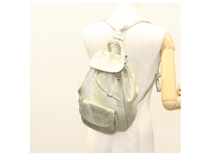 LOEWE Rucksack Leder Gold Auth mr1333 Golden - Ansicht 27