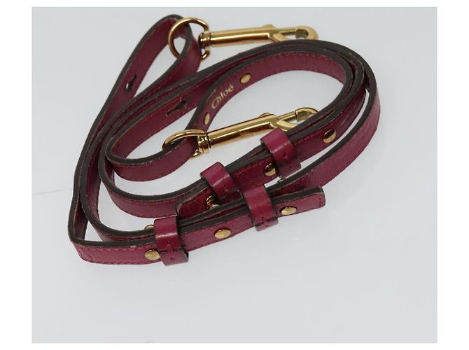 Chloé Etel Borsa a Mano in Pelle 2 vie Rosa Oro Auth BA2946 D'oro - vista 21