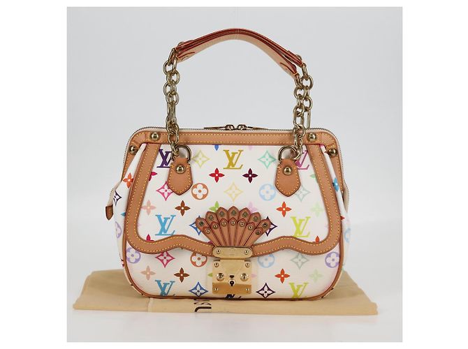 LOUIS VUITTON Tasche Gracie MM Monogramm Multicolor Weiß M92590 LV Auth 121499SV - Ansicht 12