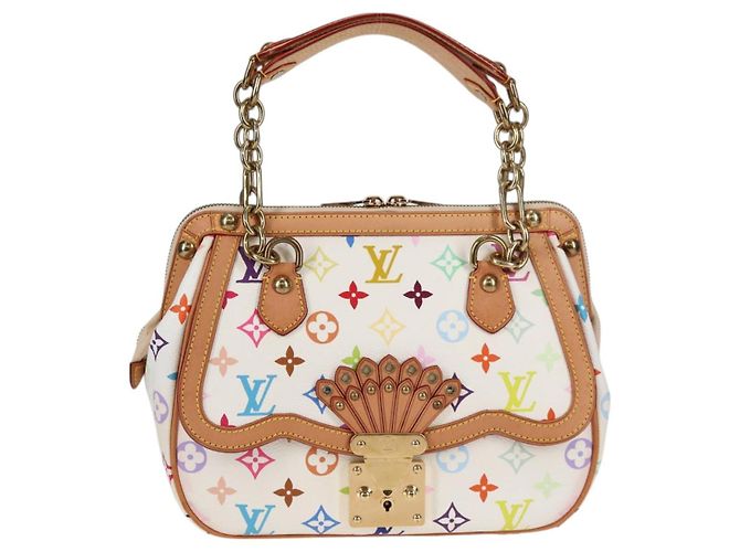 LOUIS VUITTON Tasche Gracie MM Monogramm Multicolor Weiß M92590 LV Auth 121499SV - Ansicht 13