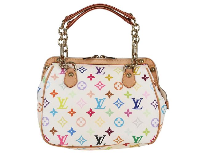LOUIS VUITTON Tasche Gracie MM Monogramm Multicolor Weiß M92590 LV Auth 121499SV - Ansicht 2