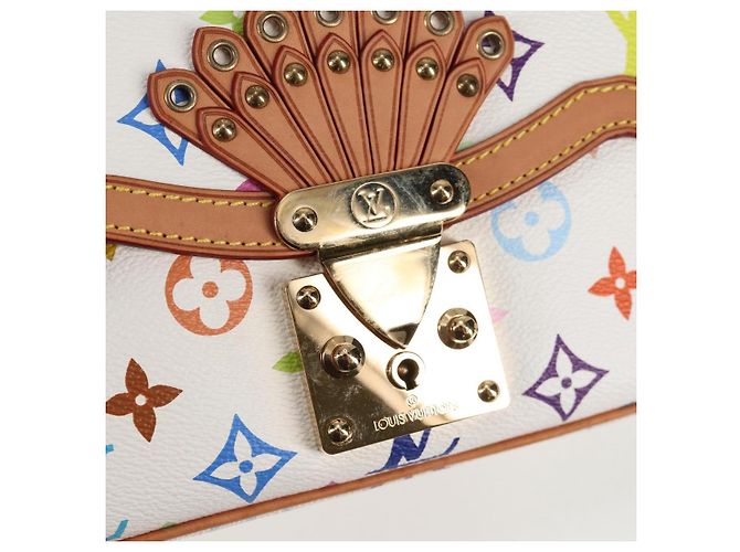LOUIS VUITTON Tasche Gracie MM Monogramm Multicolor Weiß M92590 LV Auth 121499SV - Ansicht 20