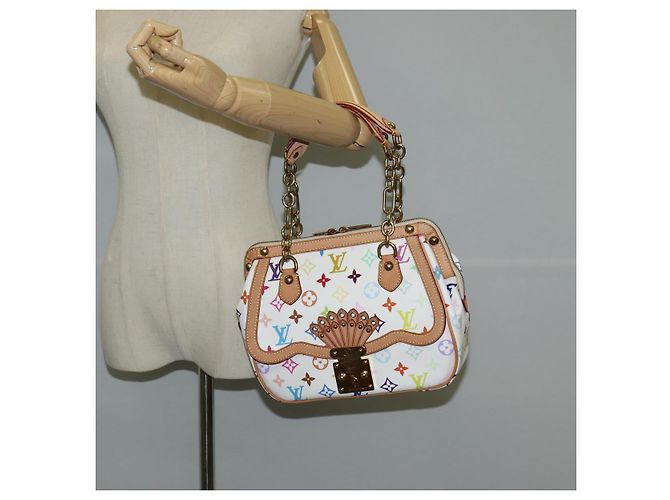 LOUIS VUITTON Tasche Gracie MM Monogramm Multicolor Weiß M92590 LV Auth 121499SV - Ansicht 29
