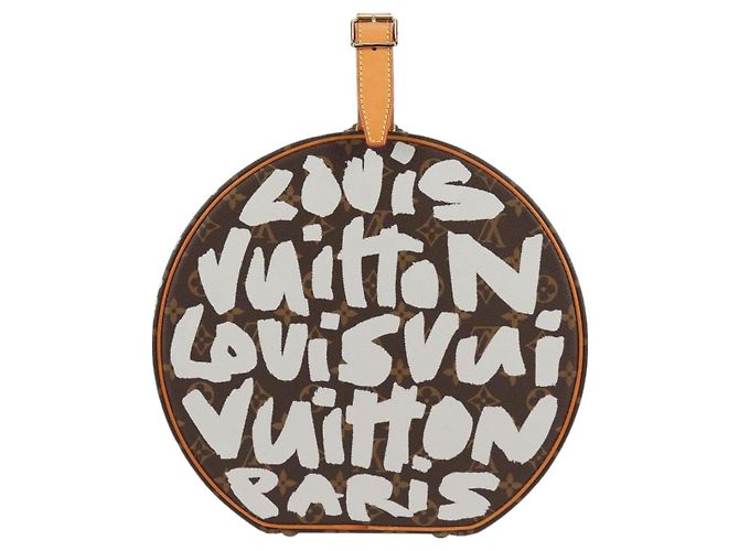LOUIS VUITTON Monogram Graffiti Boite Shapo Bianco M92186 LV Auth 121505SV Monogramma - vista 13