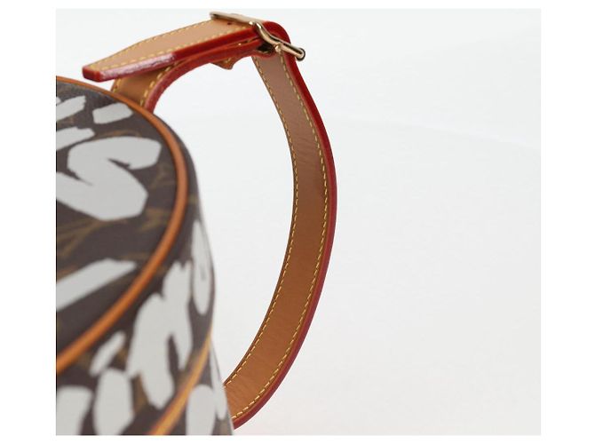 LOUIS VUITTON Monogram Graffiti Boite Shapo Bianco M92186 LV Auth 121505SV Monogramma - vista 14