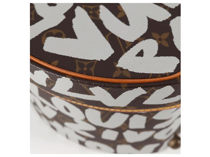 LOUIS VUITTON Monogram Graffiti Boite Shapo Bianco M92186 LV Auth 121505SV Monogramma - vista 15