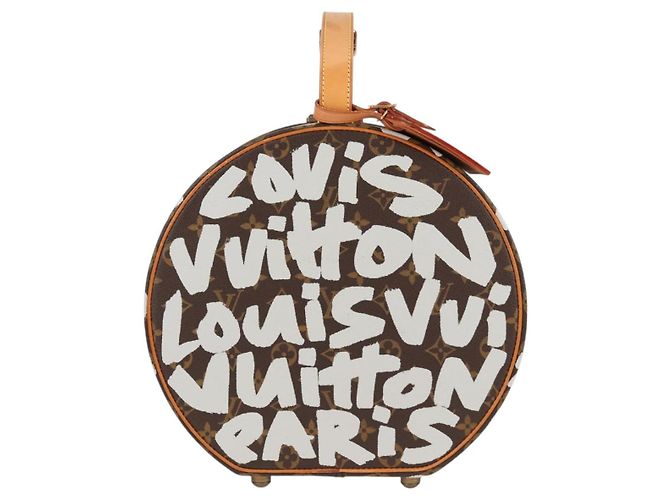 LOUIS VUITTON Monogram Graffiti Boite Shapo Bianco M92186 LV Auth 121505SV Monogramma - vista 2