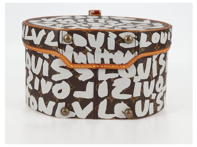 LOUIS VUITTON Monogram Graffiti Boite Shapo Bianco M92186 LV Auth 121505SV Monogramma - vista 5