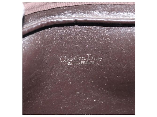Borsa a spalla in tela Trotter Christian Dior marrone oro Auth BA2808 D'oro - vista 11
