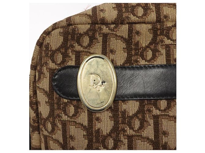 Borsa a spalla in tela Trotter Christian Dior marrone oro Auth BA2808 D'oro - vista 17
