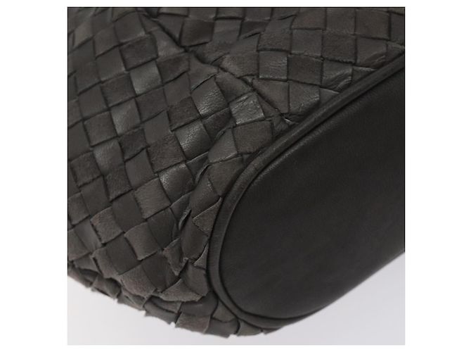 Borsa a mano BALLY in pelle grigia dorata Auth BA2912 Marrone D'oro - vista 14