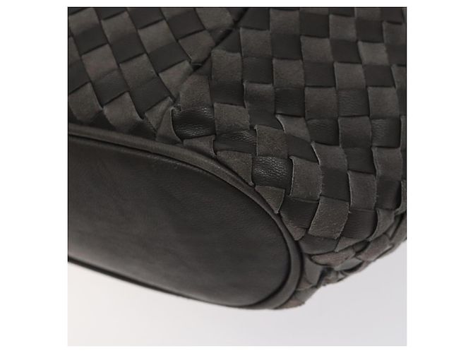 Borsa a mano BALLY in pelle grigia dorata Auth BA2912 Marrone D'oro - vista 15