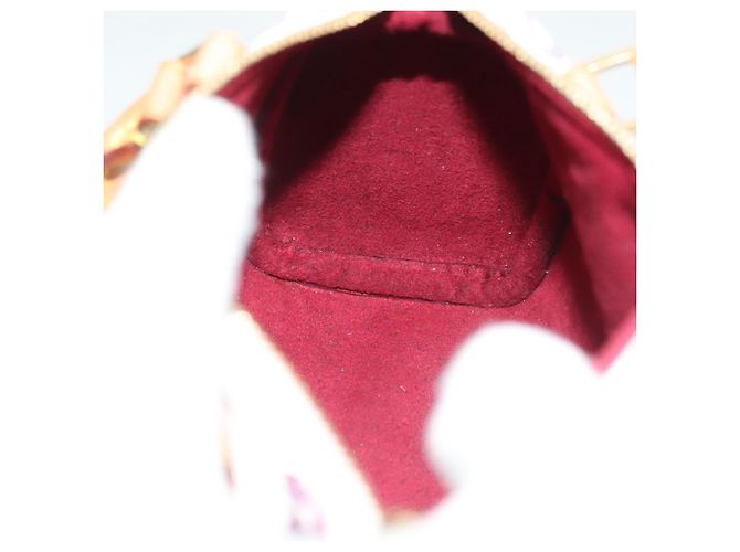 LOUIS VUITTON Bolsa Mini Speedy Monograma Multicolor Branco M92645 LV Auth 126502V - view 22