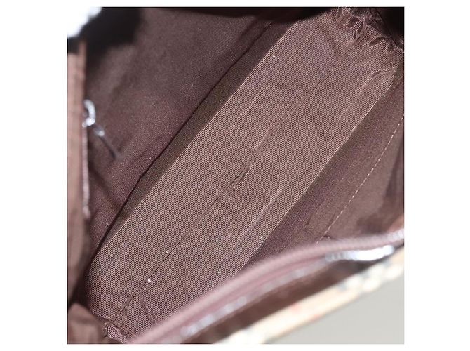 BURBERRY Nova Check Tote Bag Canvas Beige Silber Auth BA2880 - Ansicht 11