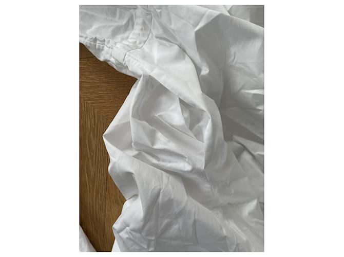 Vestido Prada de algodón blanco con capucha - vista 11