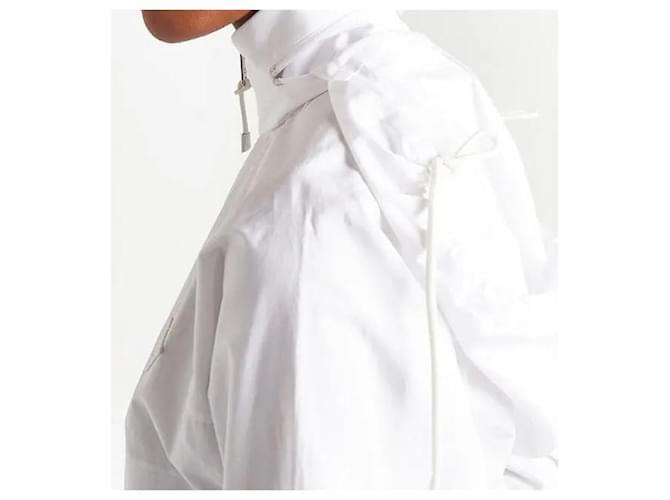 Vestido Prada de algodón blanco con capucha - vista 5