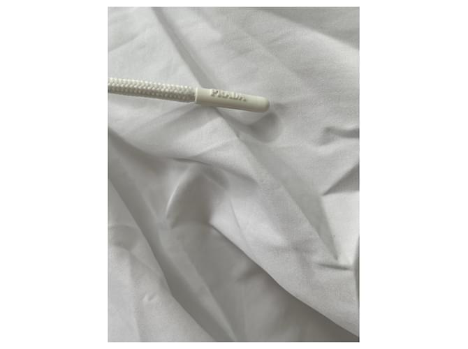 Vestido Prada de algodón blanco con capucha - vista 8