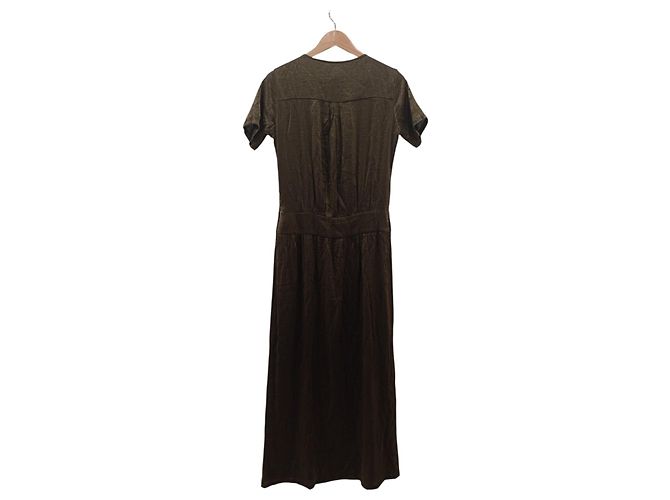 Swildens grün satiniertes Kleid Größe 38 - Ansicht 3