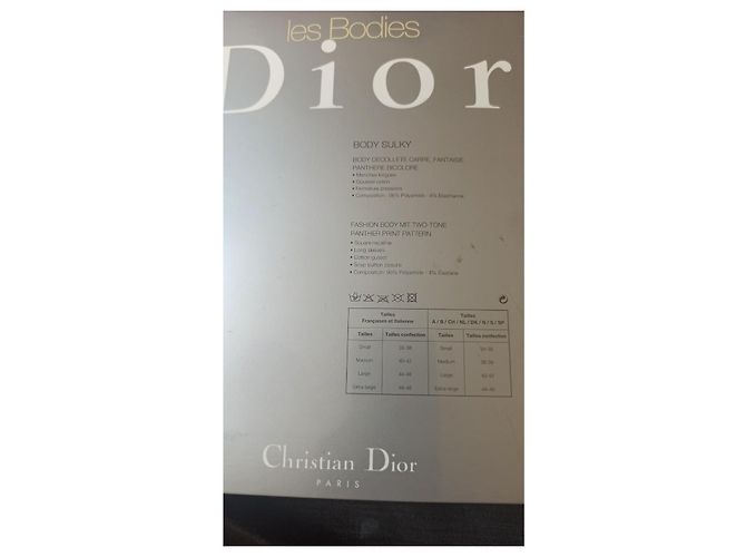 Body Christian Dior Negro Gris - vista 8