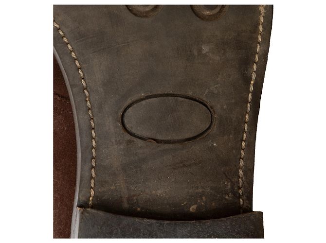 Autre Marque Chaussures à lacets J. Glen en daim marron - vue 10