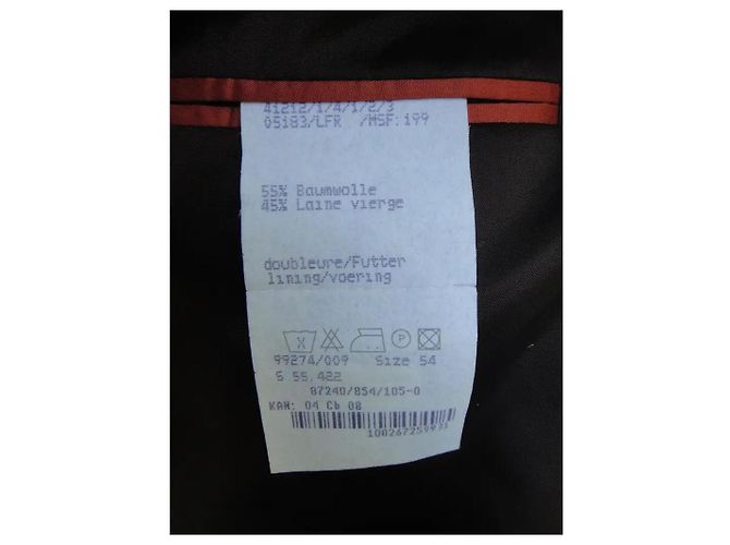 Louis Féraud Herren Blazer Jacke Anthrazit Baumwolle Wolle Anthrazitgrau - Ansicht 4