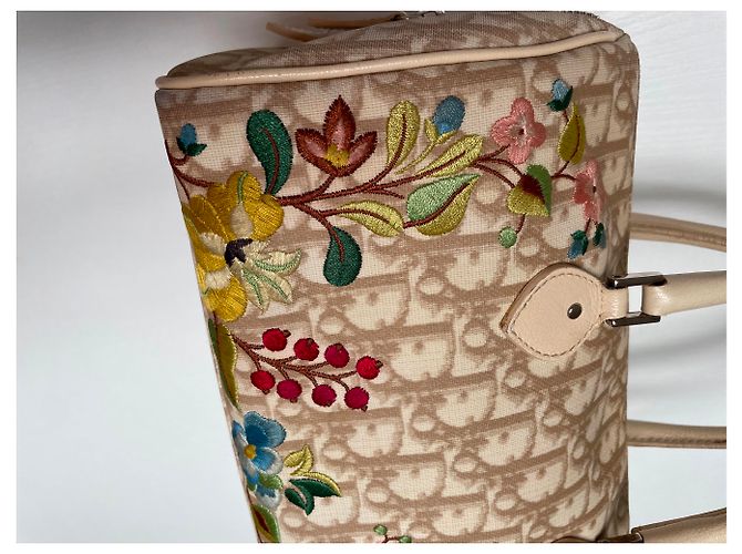 Christian Dior Embroidered Dior Vintage Boston Bag – Rare Galliano