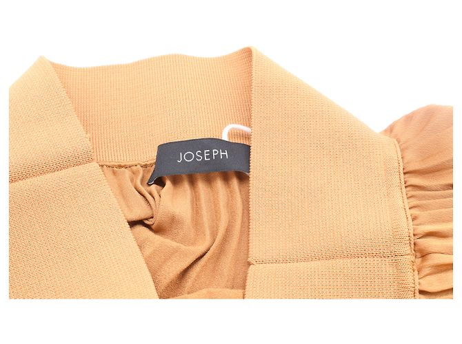 Joseph Ade Pleated Midi Skirt in Brown Polyester - view 12