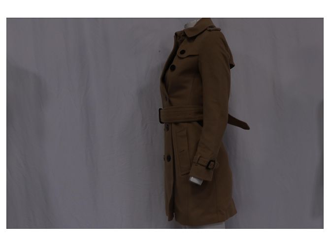Abrigo de lana beige de Burberry con doble botonadura Castaño - vista 10